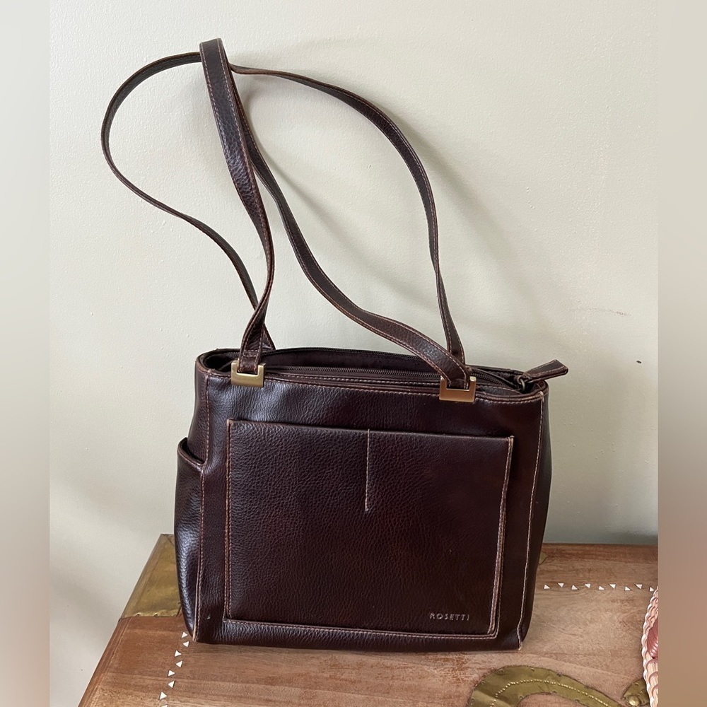Rosetti purse brown faux leather